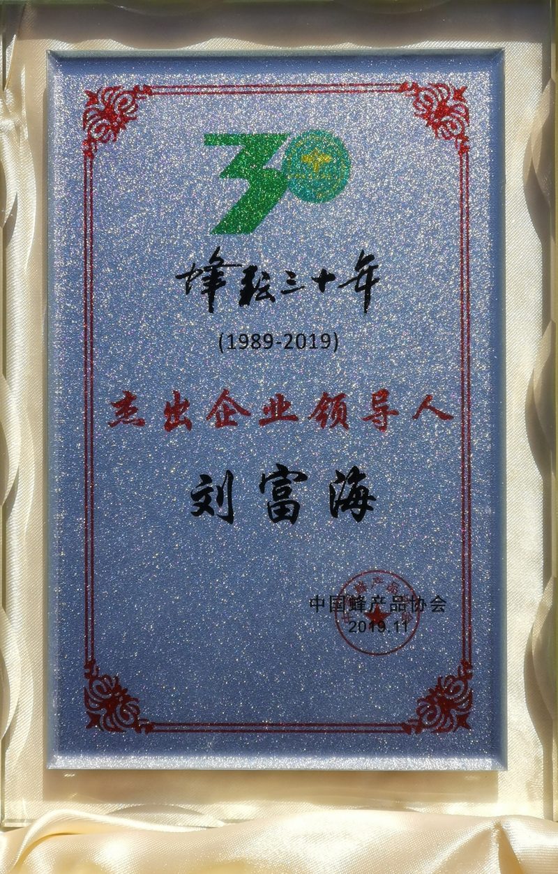 荣获“杰出企业领导人”称号